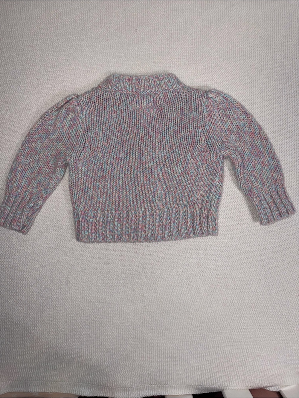 Cherokee Multicolor Cable Knit Button-Front Cardigan - Picture 4 of 4